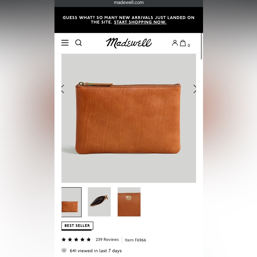 Madewell the pouch clutch
